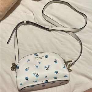 Kate Spade Blue and White floral Crossbody Bag